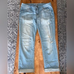 CAbi Cuffed Ankle Jeans— size 8